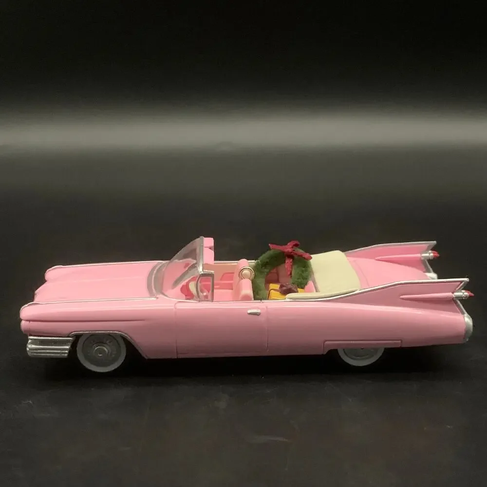 Vintage 1959 Cadillac De Ville Convertible Pink Car 1996 Hallmark Ornament